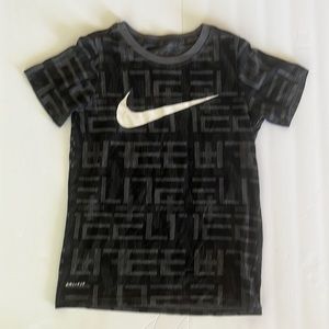 The Nike Tee Black and Gray Dri-Fit shirt size XS boys.